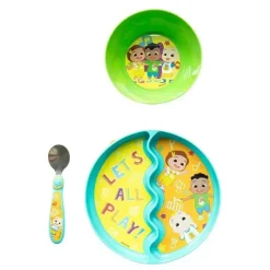 Os primeiros anos - Conjunto de alimentação para bebês Cocomelon, 3 unidades