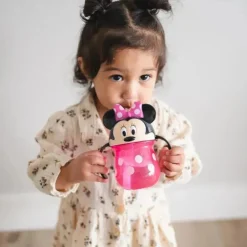Os primeiros anos - Disney Minnie Straw Trainer Cup, 7Oz - Rosa