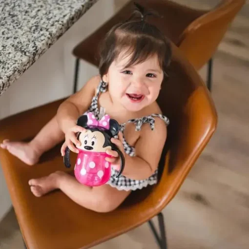 Os primeiros anos - Disney Minnie Straw Trainer Cup, 7Oz - Rosa