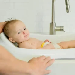 Os primeiros anos - Sure Comfort® de recém-nascido a criança - banheira para bebê 3 em 1, branca