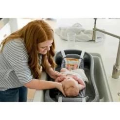 Os primeiros anos - Sure Comfort® de recém-nascido a criança - banheira para bebê 3 em 1, cinza
