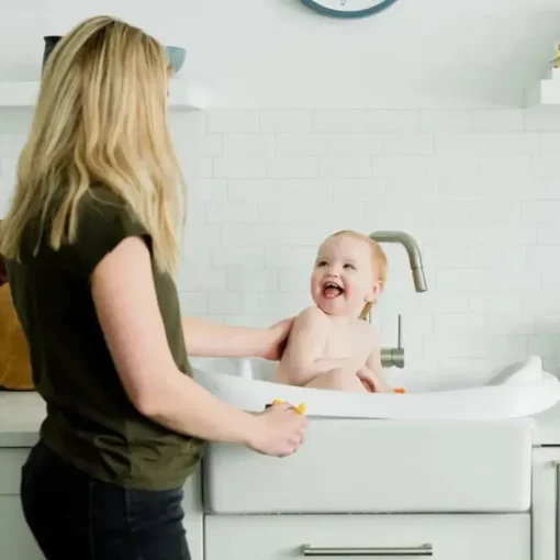 Os primeiros anos - Sure Comfort® de recém-nascido a criança - banheira para bebê 3 em 1, branca