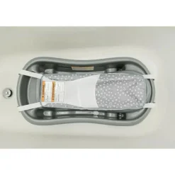 Os primeiros anos - Sure Comfort® de recém-nascido a criança - banheira para bebê 3 em 1, cinza