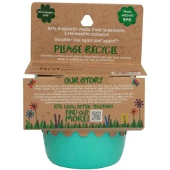 Os primeiros anos - Tigelas reutilizáveis ​​GreenGrown® com tampa - Tigela para lanche infantil, 4 unidades