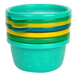 Os primeiros anos - Tigelas reutilizáveis ​​GreenGrown® com tampa - Tigela para lanche infantil, 4 unidades