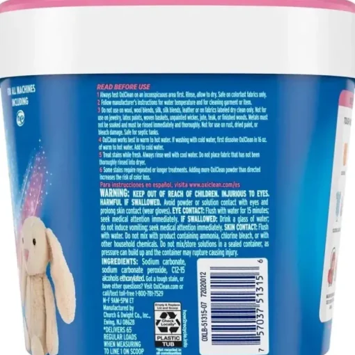 OxiClean - Removedor versátil de manchas para bebês, 3 lb