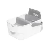 Oxo - Caddy de fraldas infantil com trocador, branco/cinza