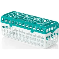 Oxo - Cesta de máquina de lavar louça Tot para peças e acessórios de garrafas, azul-petróleo
