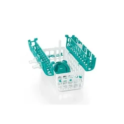 Oxo - Cesta de máquina de lavar louça Tot para peças e acessórios de garrafas, azul-petróleo