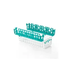 Oxo - Cesta de máquina de lavar louça Tot para peças e acessórios de garrafas, azul-petróleo