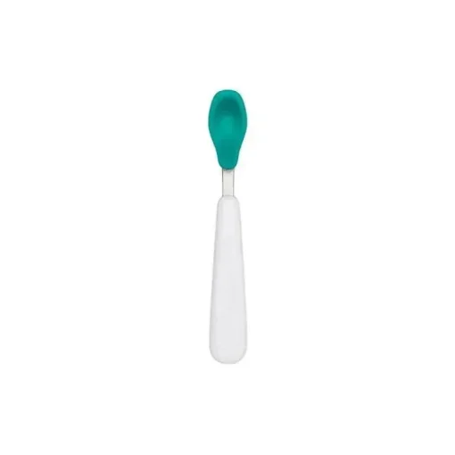 Oxo - Colher de alimentação Tot On-the-Go com estojo de viagem, azul-petróleo