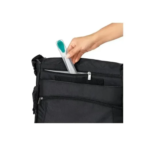 Oxo - Colher de alimentação Tot On-the-Go com estojo de viagem, azul-petróleo