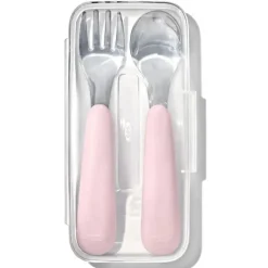 OXO - Conjunto de garfo e colher Tot On-The-Go, Blossom