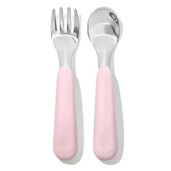 OXO - Conjunto de garfo e colher Tot On-The-Go, Blossom