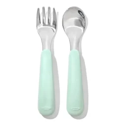 OXO - Conjunto de garfo e colher Tot On-The-Go, Opala