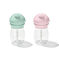 Oxo - Copo de palha Tot Transitions 2Pk 9 onças, opala/flor