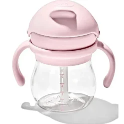 Oxo - Copo de palha Tot Transitions de 6 onças com alças removíveis, Blossom