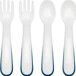 Oxo - Multipack de garfo e colher de plástico Tot 4Pk, azul marinho