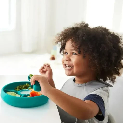 Oxo - Prato Dividido em Silicone Tot, Azul-petróleo