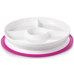 Oxo - Prato Dividido Tot Stick &amp; Stay, Rosa