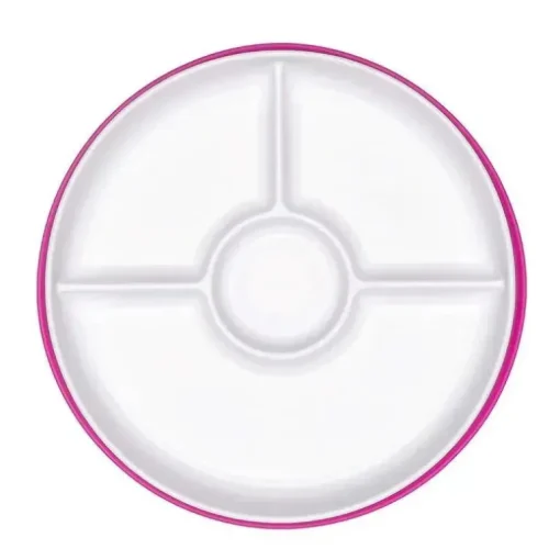 Oxo - Prato Dividido Tot Stick &amp; Stay, Rosa