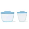 Oxo - Sacos reutilizáveis ​​de silicone Tot - Conjunto de 2 peças de copos e lanches, Dusk