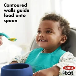 Oxo - Tigela de Silicone Tot, Azul Marinho