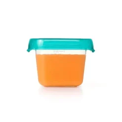 OXO Tot Baby Blocks Contêineres de Armazenamento Congelador 6 oz - Teal