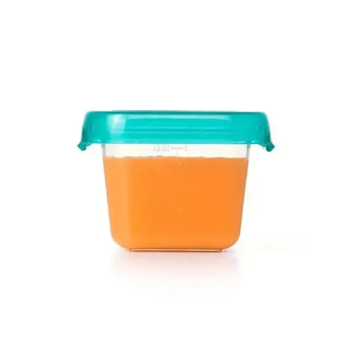 OXO Tot Baby Blocks Contêineres de Armazenamento Congelador 6 oz - Teal