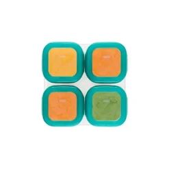 OXO Tot Baby Blocks Contêineres de Armazenamento Congelador 4 oz - Teal