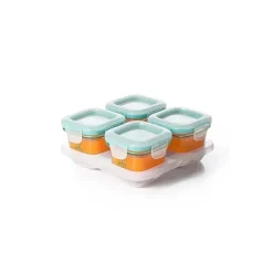 OXO Tot Glass Baby Blocks 4 oz - Teal