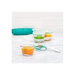 OXO Tot Glass Baby Blocks 4 oz - Teal