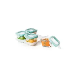 OXO Tot Glass Baby Blocks 4 oz - Teal