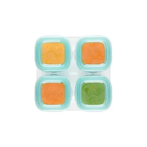 OXO Tot Glass Baby Blocks 4 oz - Teal