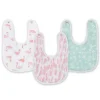 Pacote com 3 babadores Aden + Anais Essentials Snap, estampas mistas