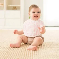 Pacote com 3 babadores Aden + Anais Essentials Snap, estampas mistas