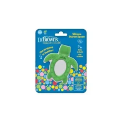 Pacote com 1 colher de silicone Dr. Brown's Starter - Tartaruga