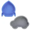 Pacote com 2 mini tigelas de silicone Kushies Silidip (azul/cinza)