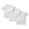 Pacote de 3 camisas brancas de pressão lateral Gerber