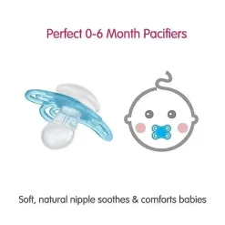 Pacote de 2 chupetas 0-6 meses Perfect Night da MAM - Rosa/Roxo