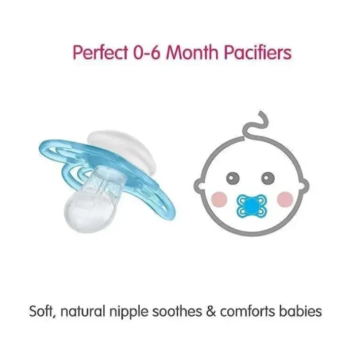 Pacote de 2 chupetas 0-6 meses Perfect Night da MAM - Rosa/Roxo