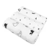 Pacote de 3 cobertores de musselina American Baby Company, preto e cinza