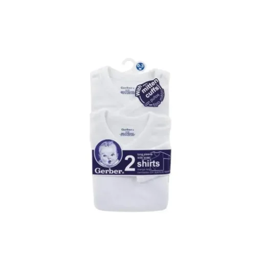 Pacote de 2 Gerber manga longa lateral - camisas de pressão