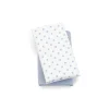 Pacote de 2 lençóis Chicco Lullaby Playard, ponto azul