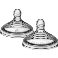 Pacote de 2 mamadeiras anti-cólicas avançadas de fluxo médio Tommee Tippee - 3+ meses