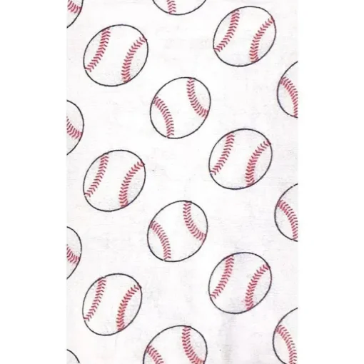 Pano de arroto de flanela Baby Vision 10 unidades, basebol