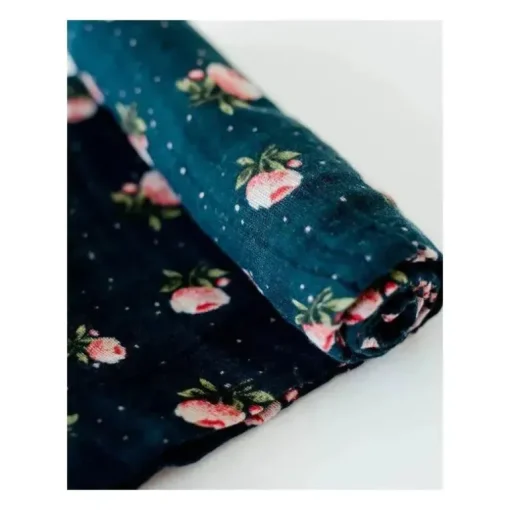 Pano de musselina de algodão pequeno unicórnio simples - rosa da meia-noite