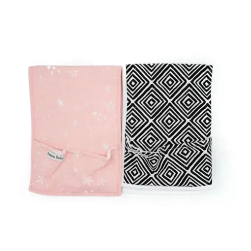 Panos de Arroto Bazzle Sweet Girl para Bebés com Bolso