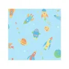 Papel de parede estilo moderno Brewster, espaço sideral turquesa explodir