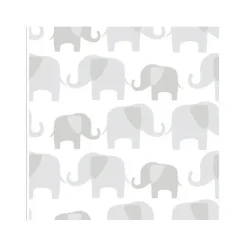 Papel de parede Nuwallpaper Peel and Stick, Grey Elephant Parade